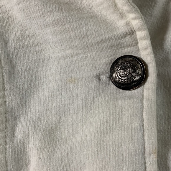 BROW.NY. Cream colored jacket. 3/4 sleeves.  Size L. Chest approx. 19 inches. - Picture 4 of 10